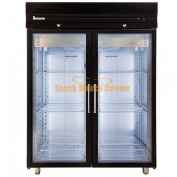 Ψυγείο θάλαμος κατάψυξη ΙΝΟΜΑΚ CFSB2144/GL μαύρο χρώμα